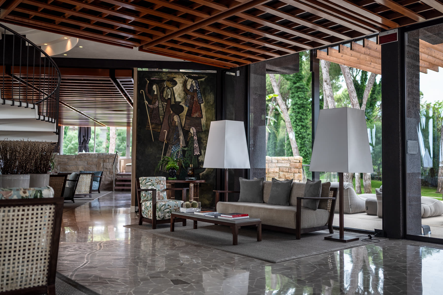 Dettaglio di uno spazio hospitality
